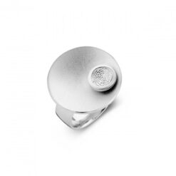 Sphere 2 Round srebro 30mm - prstenje-s-otiskom-prsta